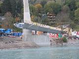 The cable stay bridge over the river Inn : ...half a year earlier