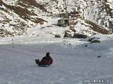 Salendo verso monte.... : Lo sci qui non si pratica più, la pista e battuta per gli escursionisti...