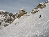 Salendo verso monte.... : Bensi sempre ben innevato, il pendio misura ben 33° di pendenza