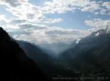 Vista verso Chiavenna (26.98 KByte) Tag 001: Albignastausee und -hütte : Vista verso Chiavenna