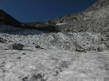 Restgletscher am Pass da Casnil (54.85 KByte) Tag 002: Fornohütte und -monte : Restgletscher am Pass da Casnil