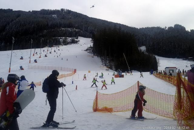 Skitour vs. Industrieski am Beispiel der Querung vom Glungezer Gipfel über Zirbenweg bis hinab nach Igls : 18.2.2014