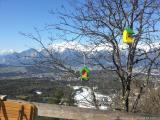 Skitour vs. Industrieski am Beispiel der Querung vom Glungezer Gipfel über Zirbenweg bis hinab nach Igls : Blick von der Terasse des umfassend und bedächtig restaurierten Gasthof Heiligwasser (ist wieder offen!)
