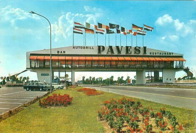 1959: Fiorenzuola D'Arda (Autostrada del Sole) (59.24 KByte) Cult of autogrill - Ahead of time : 1959: Fiorenzuola D'Arda (Autostrada del Sole)