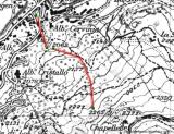 Lo skilift Chapellette : Cartina Valle Aosta IGM 25000