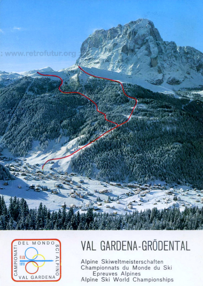 Wolkenstein (BZ)  / Korblifte Dantercepies und Ciampinoi : 1970 :Alpine Skiweltmeisterschaft
