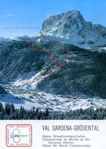 1970 :Alpine Skiweltmeisterschaft (36.32 KByte) Wolkenstein (BZ) / Korblifte Dantercepies und Ciampinoi : 1970 :Alpine Skiweltmeisterschaft