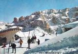 Wolkenstein (BZ)  / Korblifte Dantercepies und Ciampinoi : Ankunft an de Bergstation Ciampinoi im Winter