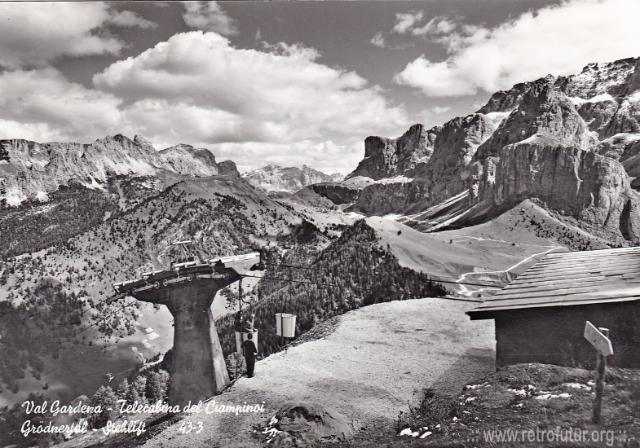 Bergstation im Sommer (67.29 KByte) Wolkenstein (BZ) / Korblifte Dantercepies und Ciampinoi : Bergstation im Sommer