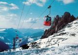 Wolkenstein (BZ)  / Korblifte Dantercepies und Ciampinoi : 4er Gondelbahn der Turiner Firma Agudio