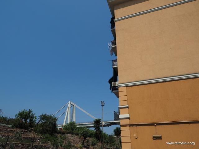 Foto Documentation August 2015 : Morandi Polcevera bridge in Genova Italy
