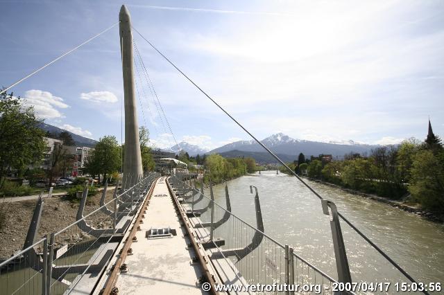 The cable stay bridge over the river Inn : hbb_0511.JPG
