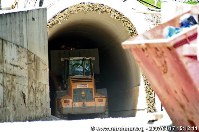 Steep tunnel : ...and a year later.