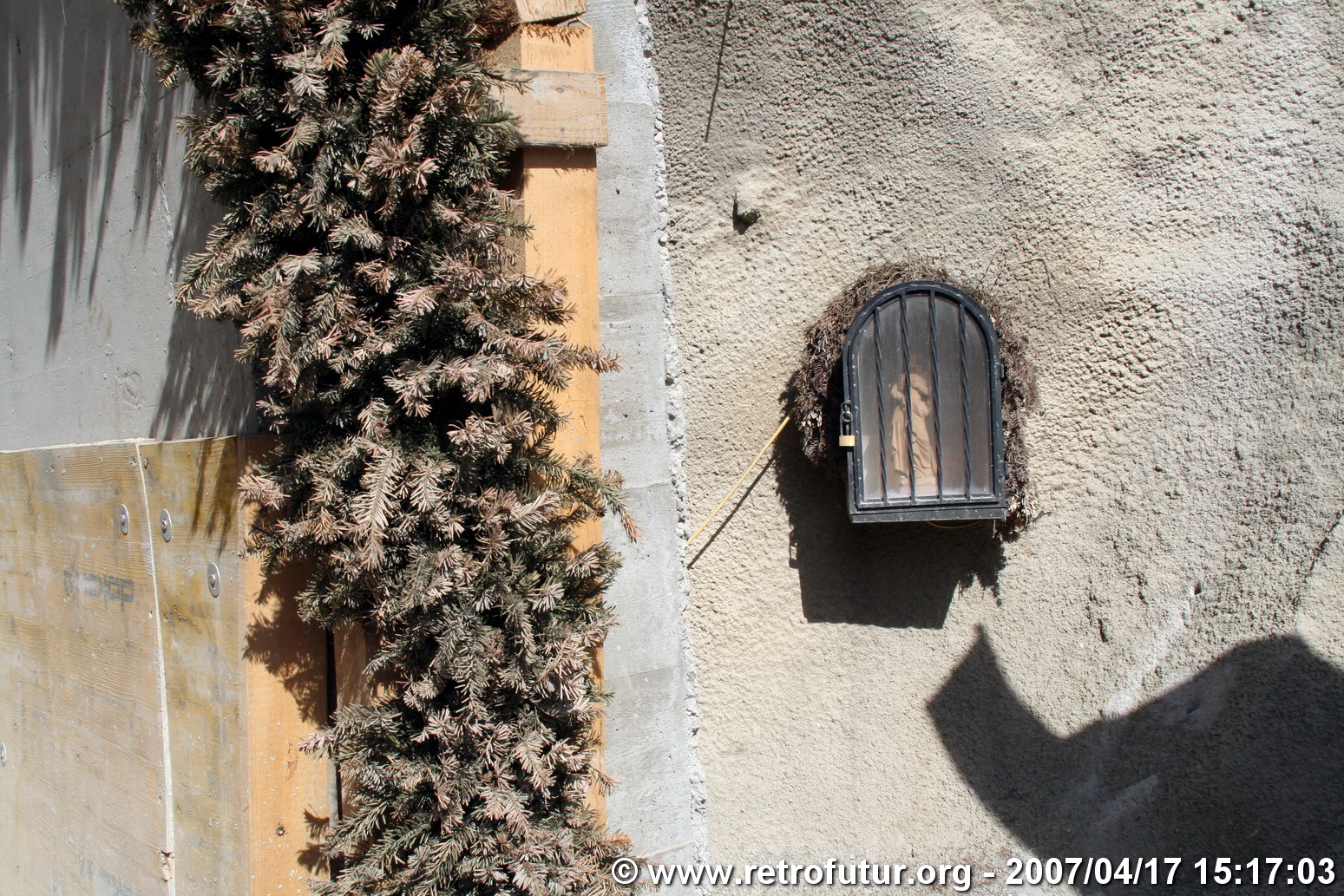 Steep tunnel : The patron Saint Barbara, protector of tunnel workers all over the world.