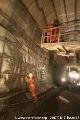 Steep tunnel : Towards the upper exit.