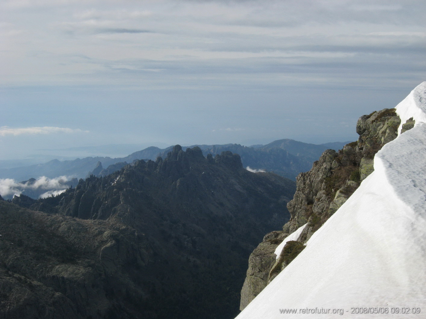 Rif.Asinao - Zicavo : Rückblick zum Bavella Massiv