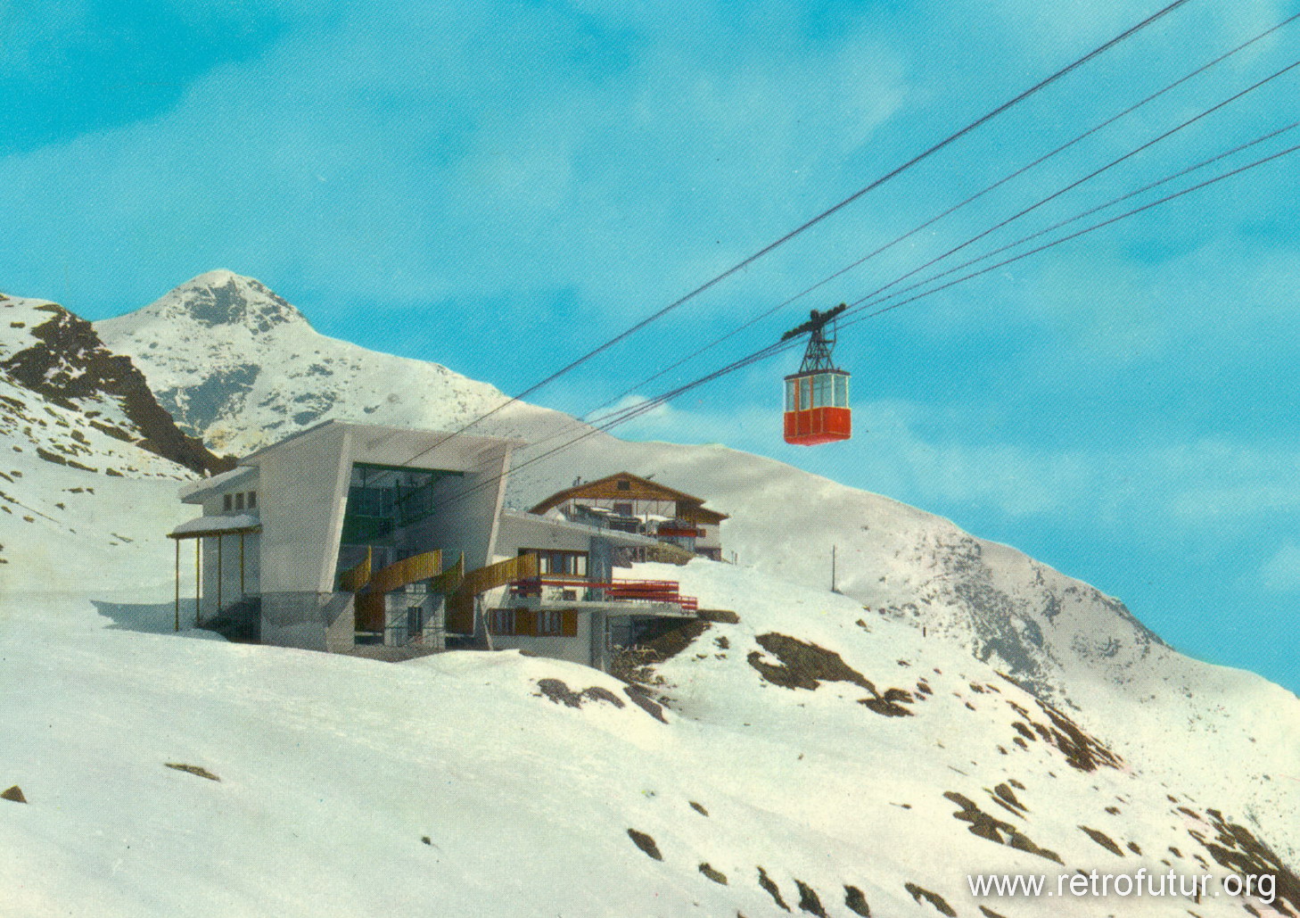 Stazione inferiore : Stessa veduta su cartolina spedita nel 1971
