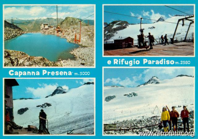 Passo Tonale (TN) / Cestovia Cady e Cestovia Presena : Cartolina timbrata 1978