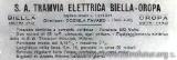 Inserto pubblicitario (25.05 KByte) La tramvia Biella - Oropa : Inserto pubblicitario